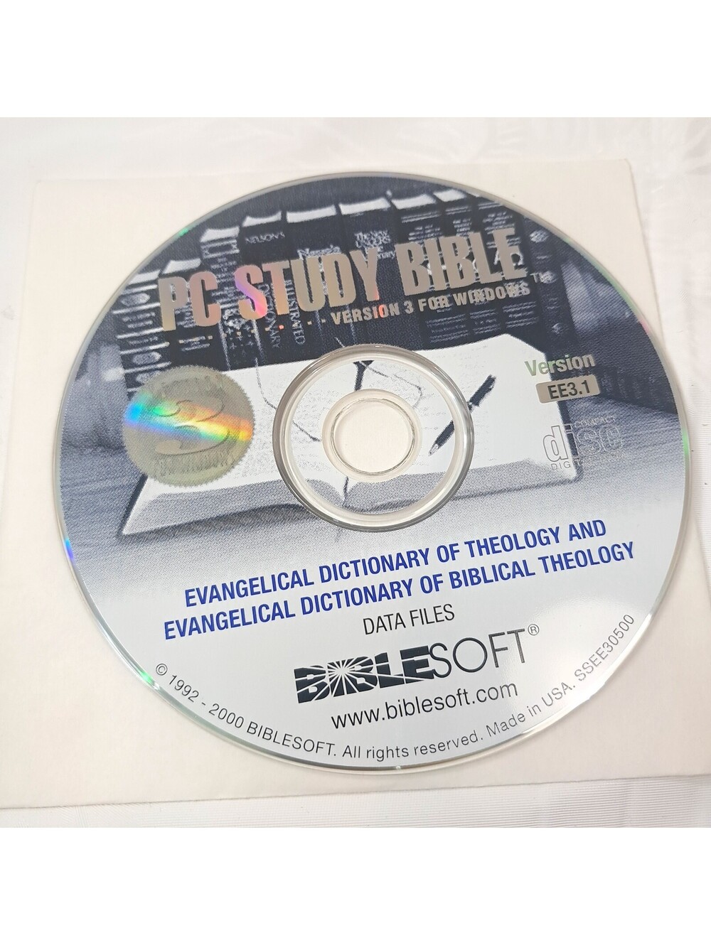 PC Study Bible Version 3 Windows Biblesoft Evangelical Dictionary of Theology cd